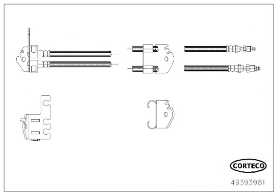 спирачен маркуч CORTECO             
