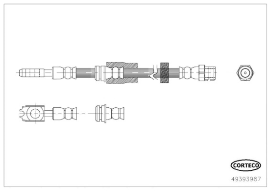 спирачен маркуч CORTECO             