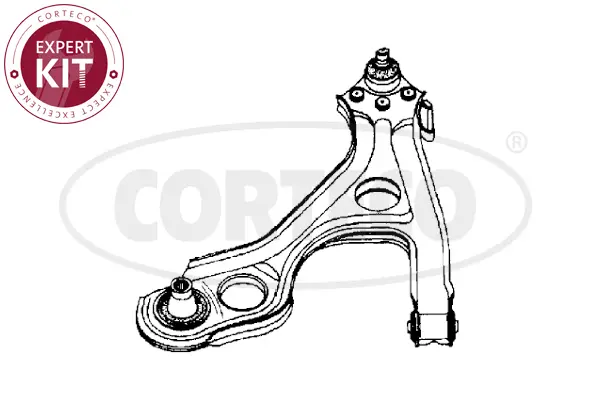 носач, окачване на колелата CORTECO             