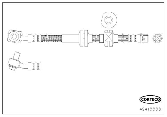 спирачен маркуч CORTECO             