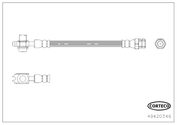 спирачен маркуч CORTECO             