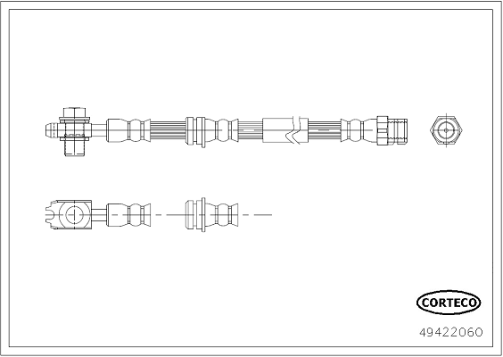 спирачен маркуч CORTECO             