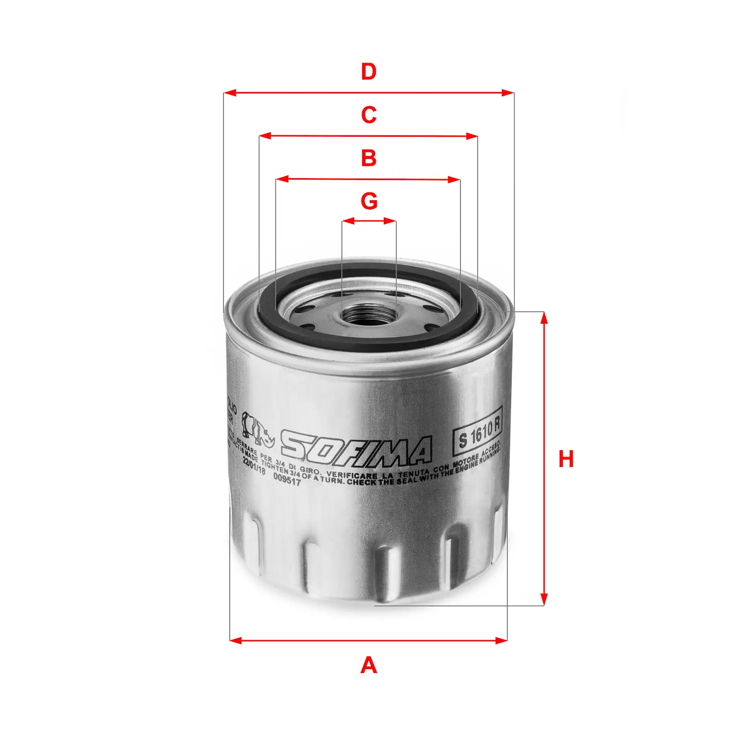 маслен филтър SOFIMA              