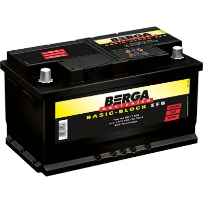 стартов акумулатор BERGA               