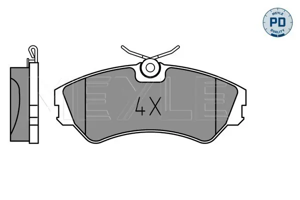 комплект спирачно феродо, дискови спирачки MEYLE               