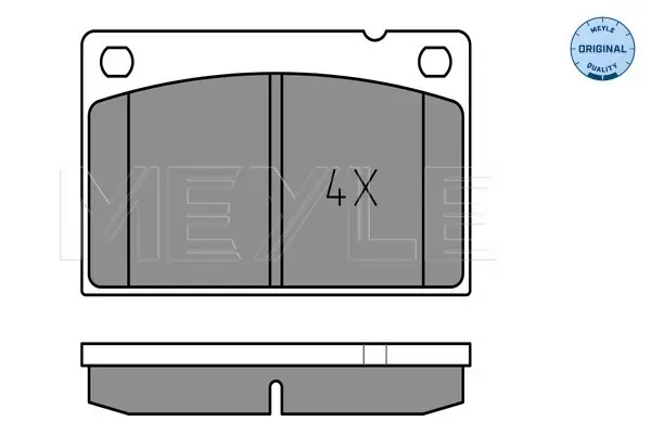 комплект спирачно феродо, дискови спирачки MEYLE               