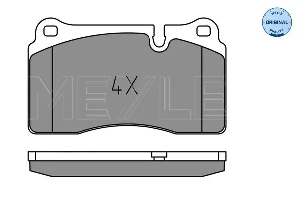 комплект спирачно феродо, дискови спирачки MEYLE               