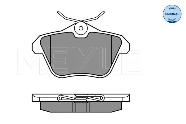 комплект спирачно феродо, дискови спирачки MEYLE               