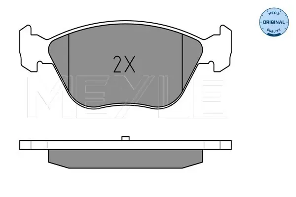 комплект спирачно феродо, дискови спирачки MEYLE               