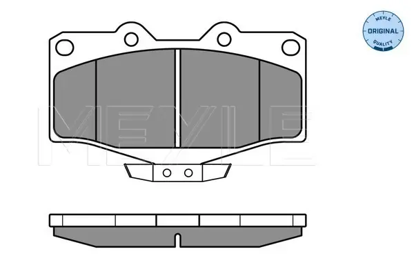 комплект спирачно феродо, дискови спирачки MEYLE               