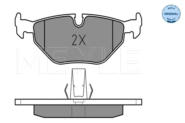 комплект спирачно феродо, дискови спирачки MEYLE               