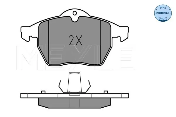 комплект спирачно феродо, дискови спирачки MEYLE               