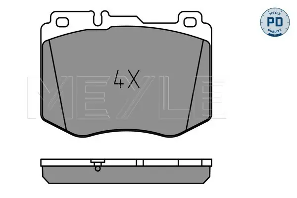 комплект спирачно феродо, дискови спирачки MEYLE               