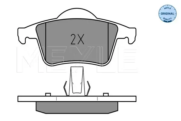 комплект спирачно феродо, дискови спирачки MEYLE               