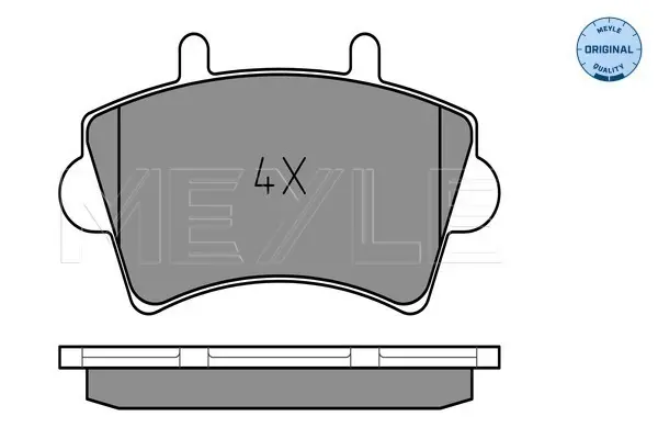 комплект спирачно феродо, дискови спирачки MEYLE               