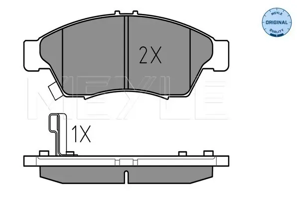 комплект спирачно феродо, дискови спирачки MEYLE               