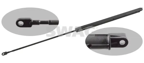 газов амортисьор, капак на двигателя SWAG                