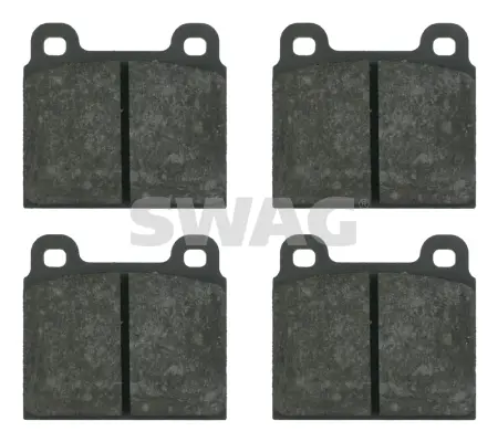 комплект спирачно феродо, дискови спирачки SWAG                