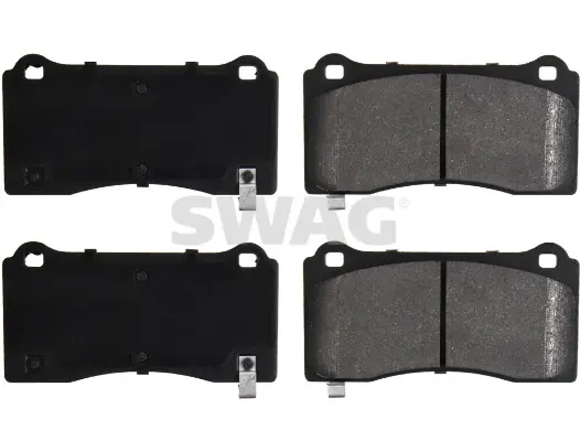 комплект спирачно феродо, дискови спирачки SWAG                