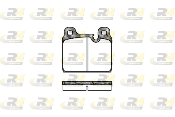 комплект спирачно феродо, дискови спирачки ROADHOUSE           