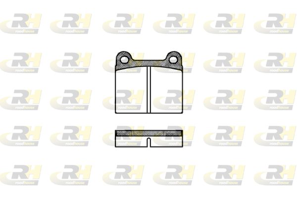 комплект спирачно феродо, дискови спирачки ROADHOUSE           