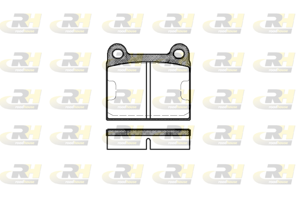 комплект спирачно феродо, дискови спирачки ROADHOUSE           