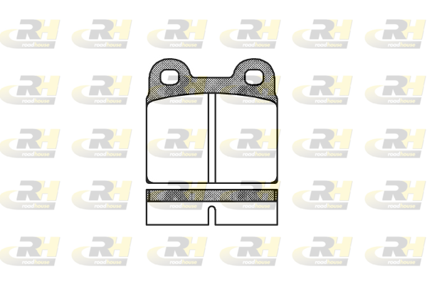 комплект спирачно феродо, дискови спирачки ROADHOUSE           