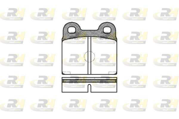 комплект спирачно феродо, дискови спирачки ROADHOUSE           