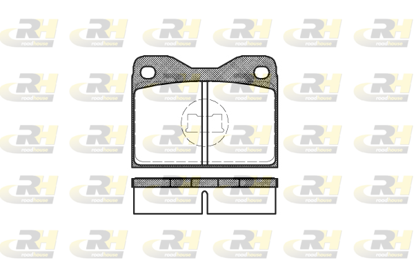 комплект спирачно феродо, дискови спирачки ROADHOUSE           