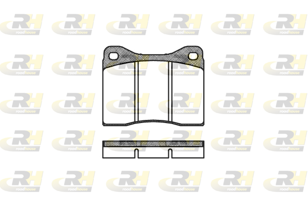 комплект спирачно феродо, дискови спирачки ROADHOUSE           