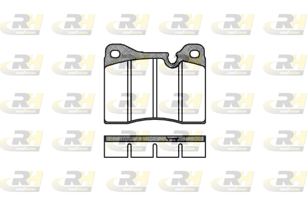 комплект спирачно феродо, дискови спирачки ROADHOUSE           