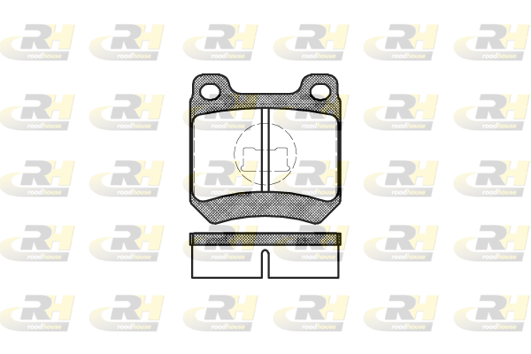 комплект спирачно феродо, дискови спирачки ROADHOUSE           
