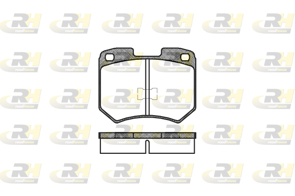 комплект спирачно феродо, дискови спирачки ROADHOUSE           