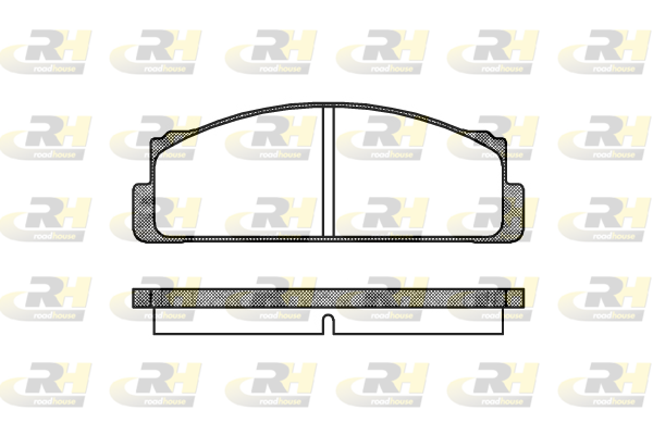комплект спирачно феродо, дискови спирачки ROADHOUSE           