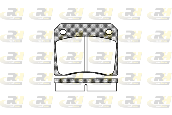 комплект спирачно феродо, дискови спирачки ROADHOUSE           