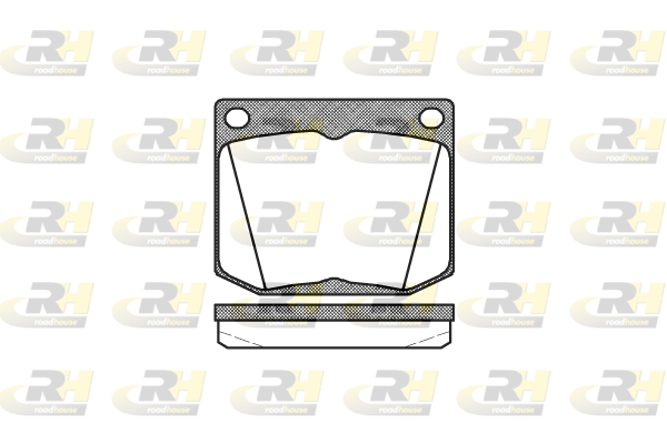 комплект спирачно феродо, дискови спирачки ROADHOUSE           