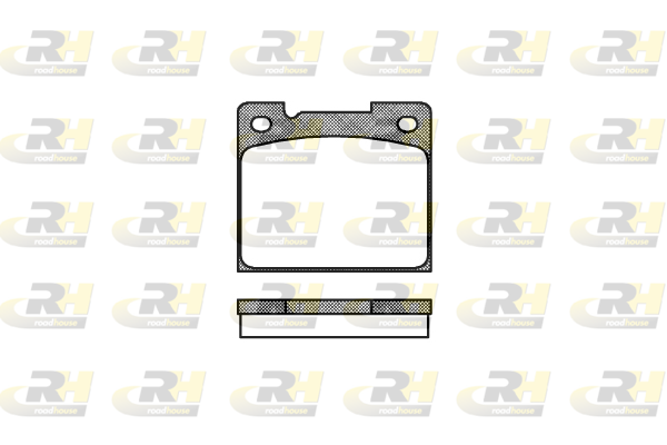 комплект спирачно феродо, дискови спирачки ROADHOUSE           
