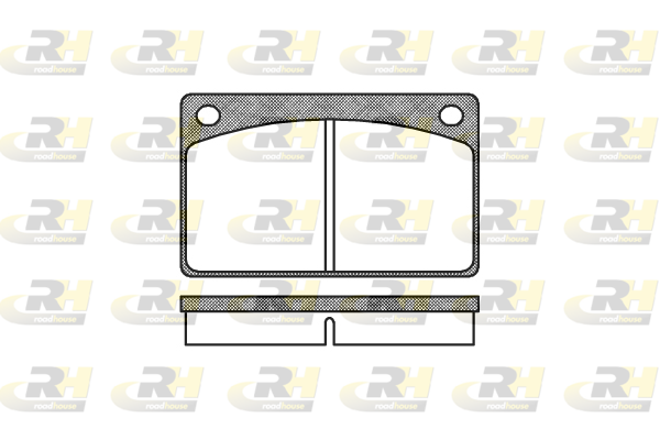 комплект спирачно феродо, дискови спирачки ROADHOUSE           