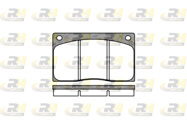 комплект спирачно феродо, дискови спирачки ROADHOUSE           