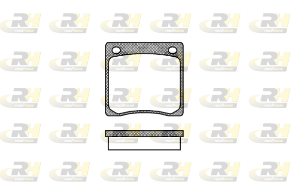 комплект спирачно феродо, дискови спирачки ROADHOUSE           