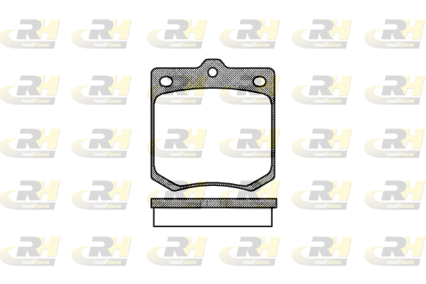 комплект спирачно феродо, дискови спирачки ROADHOUSE           