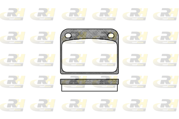 комплект спирачно феродо, дискови спирачки ROADHOUSE           