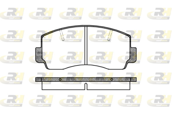 комплект спирачно феродо, дискови спирачки ROADHOUSE           