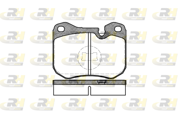 комплект спирачно феродо, дискови спирачки ROADHOUSE           