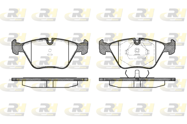комплект спирачно феродо, дискови спирачки ROADHOUSE           