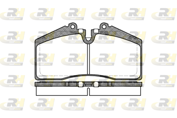 комплект спирачно феродо, дискови спирачки ROADHOUSE           