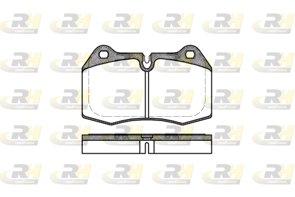 комплект спирачно феродо, дискови спирачки ROADHOUSE           