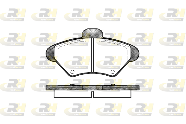 комплект спирачно феродо, дискови спирачки ROADHOUSE           