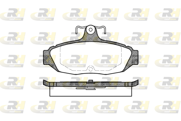 комплект спирачно феродо, дискови спирачки ROADHOUSE           