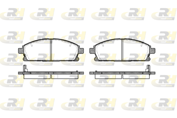 комплект спирачно феродо, дискови спирачки ROADHOUSE           